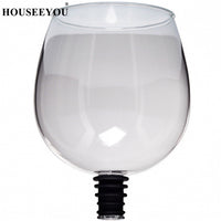 Thumbnail for HOUSEEYOU Creative Red Wine Champagne Glass Cup with Silicone Seal Drink Directly from Bottle Crystal Glasses Cocktail Mug 260ML