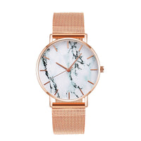 Thumbnail for Fashion Rose Gold Mesh Band Creative Marble Female Wrist Watch Luxury Women Quartz Watches Gifts Relogio Feminino Drop Shipping