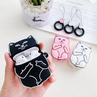 Thumbnail for Cartoon Cat AirPods Case