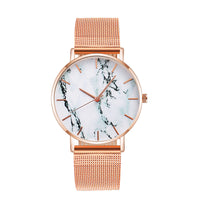 Thumbnail for Fashion Rose Gold Mesh Band Creative Marble Female Wrist Watch Luxury Women Quartz Watches Gifts Relogio Feminino Drop Shipping